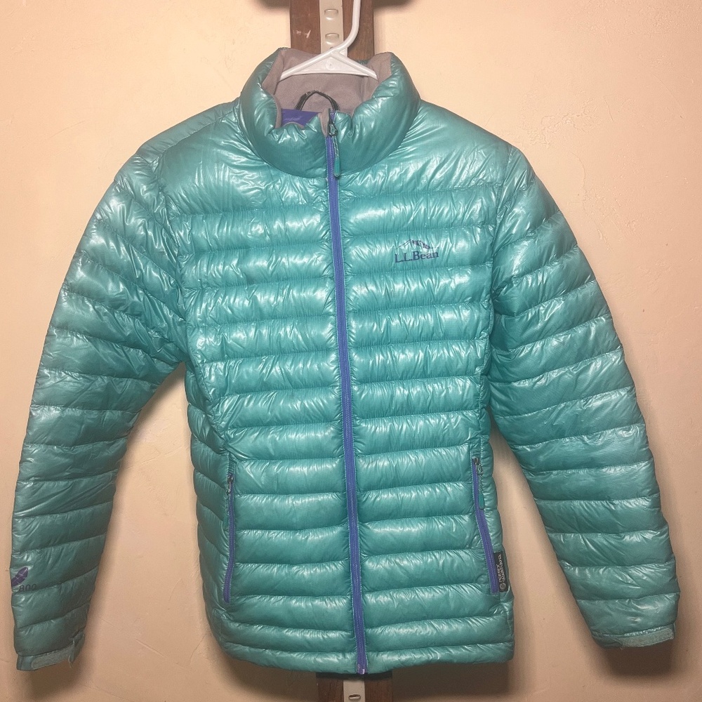 L.L. Bean Light Blue Puffer Jacket